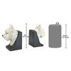 Design Toscano West Highland White Terrier Cast Iron Sculptural Bookend Pair SP2134